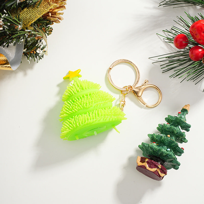 Wholesale Cartoon Snowflake Christmas Series Metal Keychain